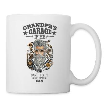 Garage de grand-père S’il ne peut pas le réparer - Mug blanc - blanc - Droite
