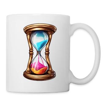 Hourglass / Timepiece / Antique /Grains of Sand / Drain - Mug - white - Right