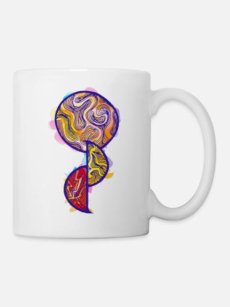 Organ Donation Tattoo Symbol - Mug - white