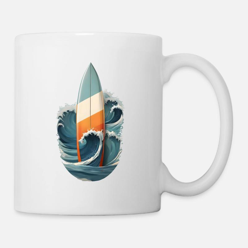 Surf the wave - Tasse - Weiß