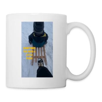 Parfois, il faut un petit coup de pouce ! - Mug blanc - blanc - Droite