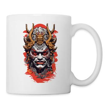 Design esthétique des démons Oni du Japon rétro - Mug blanc - blanc - Droite