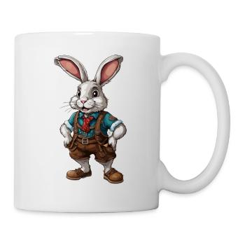 Lederhosen / Animal / Traditional costume / Tradition / Rabbit - Mug - white - Right