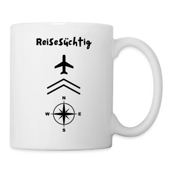 Urlaub , Reisesüchtig - Tasse - Weiß - Rechts