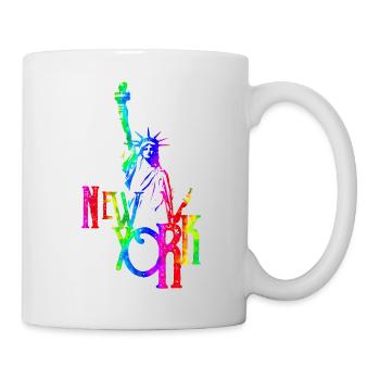 New York, États-Unis, Amérique, Voyage, Ville touristique - Mug blanc - blanc - Droite