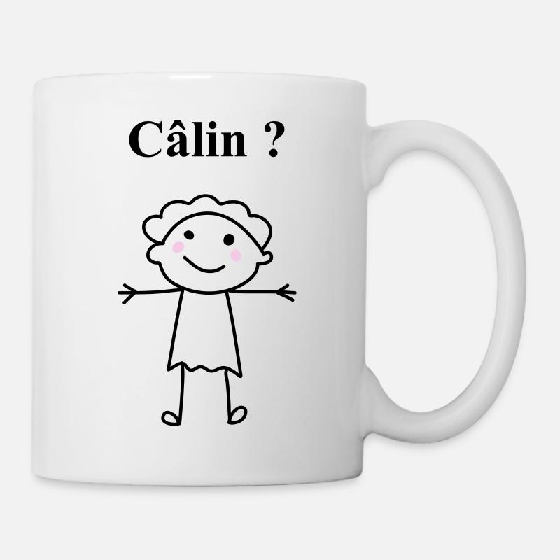 Fais moi un câlin - Mug blanc - blanc