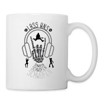Lass uns Schwofen, Tanzen Tshirt, Shirt, fun - Tasse - Weiß - Rechts