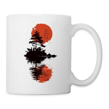 Arbre du Japon - Mug blanc - blanc - Droite