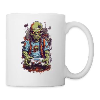 Zombie Gamer Ultimate Halloween Gaming Design - Mug - white - Right