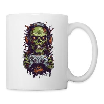 Zombie Gamer Gaming Halloween Goule Esthétique - Mug blanc - blanc - Droite