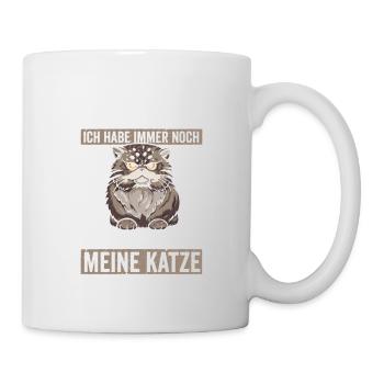 Nee habe keine Kinder meine Katze ist Allergisch - Tasse - Weiß - Rechts