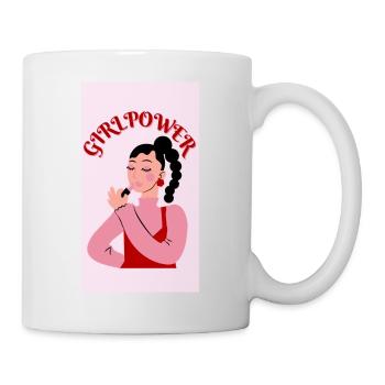 Le pouvoir des filles - Mug blanc - blanc - Droite