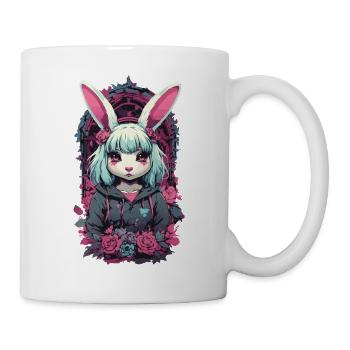e-Girl Goth Kemonomimi Anime Bunnies Esthétique - Mug blanc - blanc - Droite