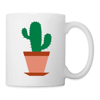 Kaktus - Tasse - Weiß - Rechts