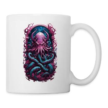 Gloomy Kraken Goth Pastel Streetwear - Mug - white - Right