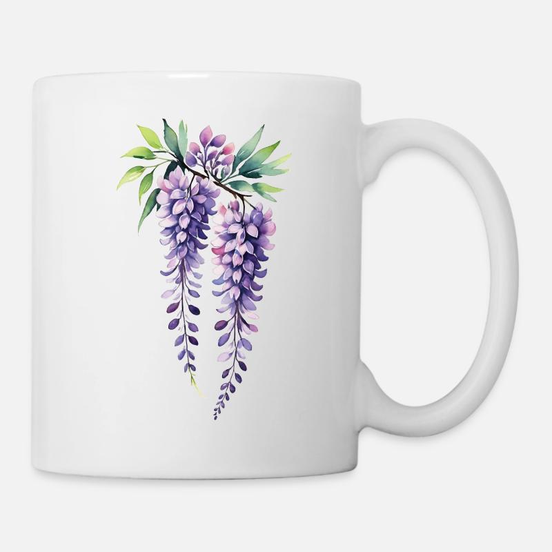 Lila - Tasse - Weiß