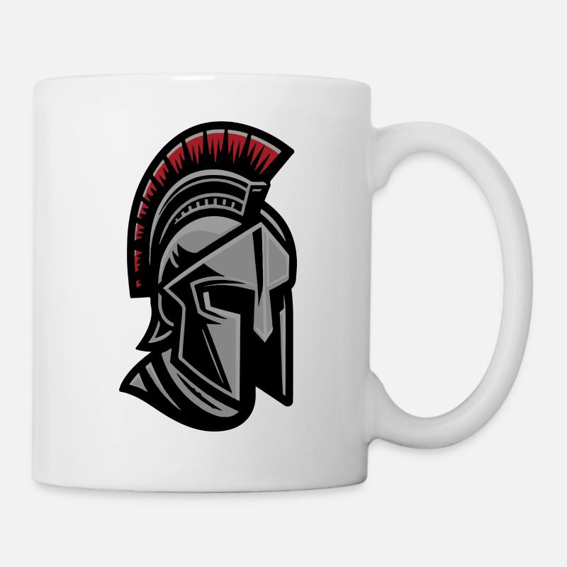 Casque Leonidas Spartan Warrior - Mug blanc - blanc
