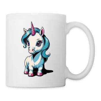 Kleines Einhorn - Tasse - Weiß - Rechts