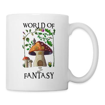 World of Fantasy - Maison champignon - Mug blanc - blanc - Droite