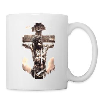 jesus bible christian religion christian cross christian - Mug - white - Right