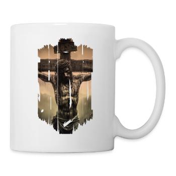 jesus bible christian religion christian cross christian - Mug - white - Right