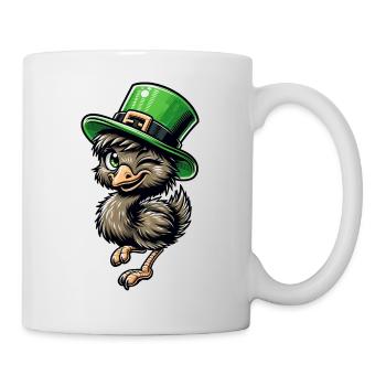 Plaisir de l’émeu et du Maine Coon de la Saint-Patrick - Mug blanc - blanc - Droite