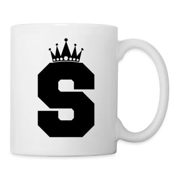 letter S Crown - Mug - white - Right