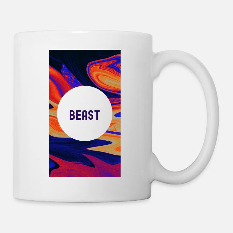 Beast Motivational: Entfessle deine innere Kraft - Tasse - Weiß