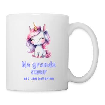 My big sister is a ballerina - Mug - white - Right