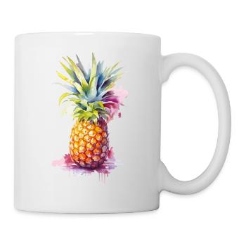 ananas - Mug blanc - blanc - Droite