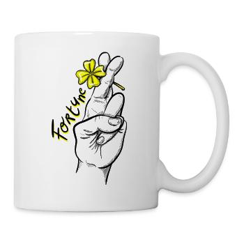 Bonne chance ! - Mug blanc - blanc - Droite