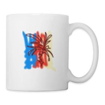 Kalifornien verschwommen. Für Deine pop culture - Tasse - Weiß - Rechts