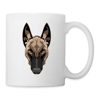 Attention Malinois Dog - Mug - white - Right