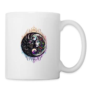 Dualité éternelle Large - Mug blanc - blanc - Droite