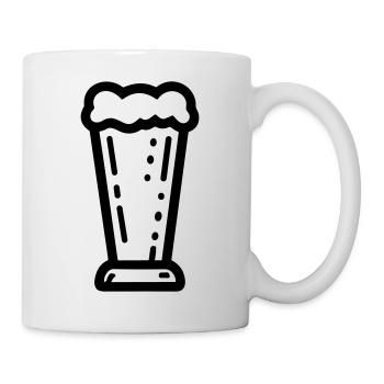 Bière - Mug blanc - blanc - Droite
