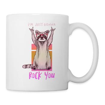 DJ Musik Retro Heavy Metal Hard Rock Punk Panda - Tasse - Weiß - Rechts