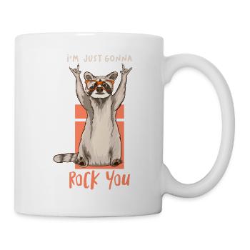 DJ Musik Retro Heavy Metal Hard Rock Punk Panda - Tasse - Weiß - Rechts