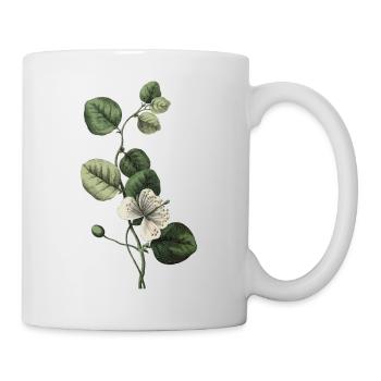 Buchstabe I Grüne Botanik - Tasse - Weiß - Rechts