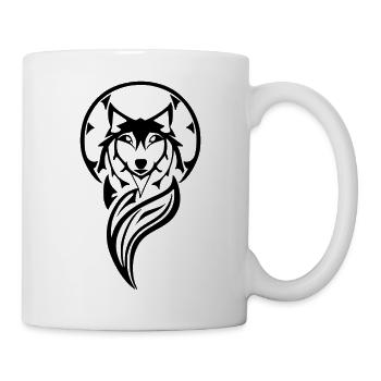 Strong spirit wolf. The beast of the wild - Mug - white - Right