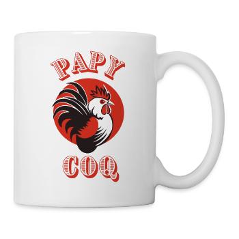 Papy coq - Mug blanc - blanc - Droite