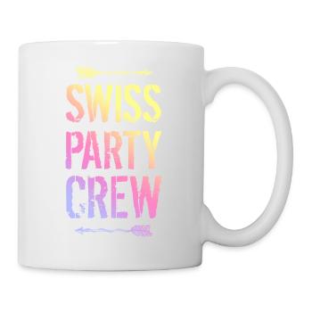 Swiss Party Crew Bunt Schweiz - Mug - white - Right