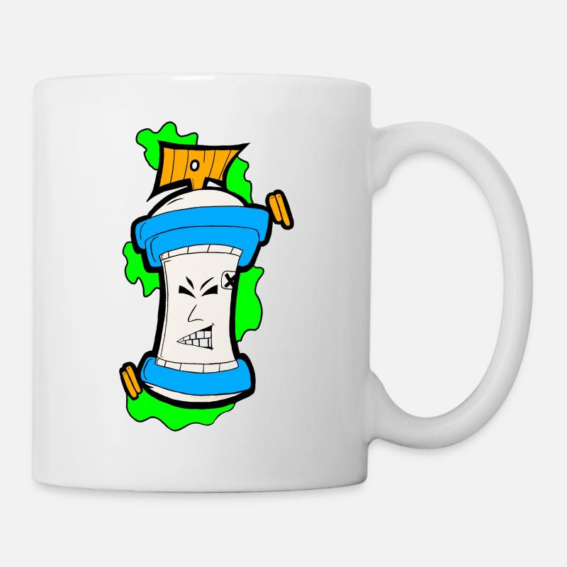 Angry Spraycan - Tasse - Weiß