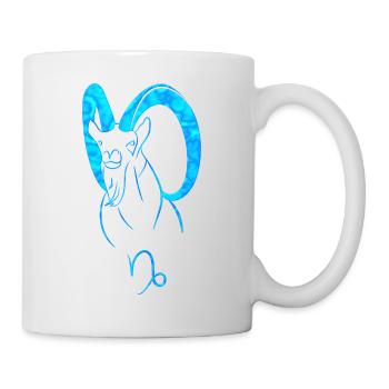 Steinbock - Tasse - Weiß - Rechts