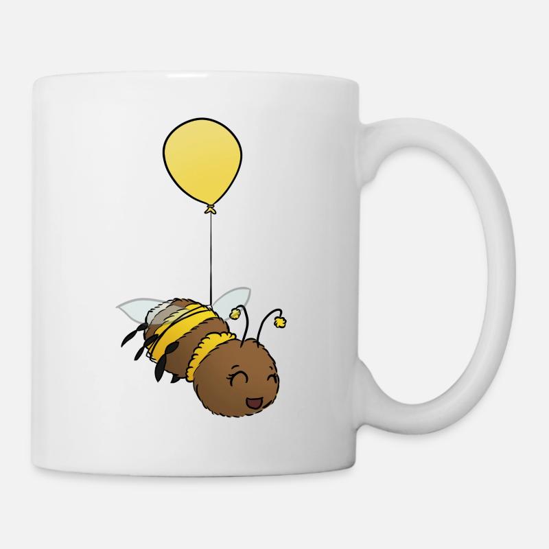 Hummel fliegend - Tasse - Weiß