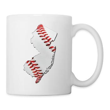 New Jersey (United States) | real baseball | Map - Mug - white - Right