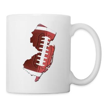 New Jersey (United States) | real football | Map - Mug - white - Right