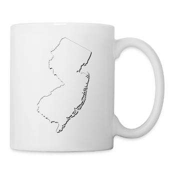New Jersey (United States) | Map | Shadow - Mug - white - Right
