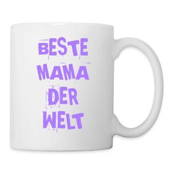 BESTE MAMA DER WELT MEILLEURE MAMAN ALLEMANDE - Mug blanc - blanc - Droite
