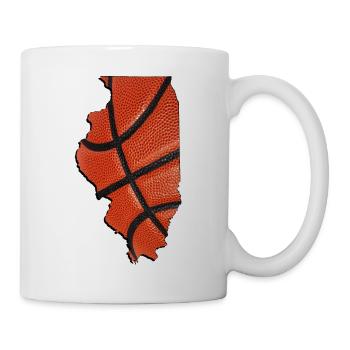 Illinois (United States) | real basketball | Map - Mug - white - Right