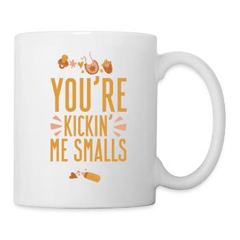 Tu me donnes des coups de pied Smalls 4 - Mug blanc - blanc - Droite
